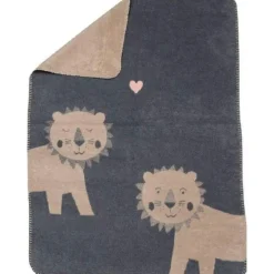 Mila Baby Blanket 75x100 cm Lion, Yellow / Beige