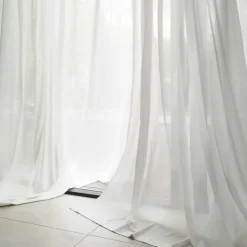 Mimmi Curtain Recycled Fabric Single Width, Natural White, 140x250 cm