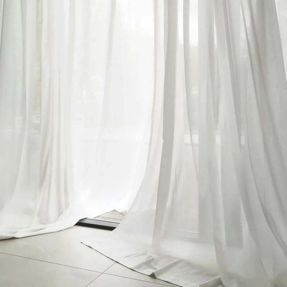 Mimmi Curtain Recycled Fabric Single Width, Natural White, 140x250 cm