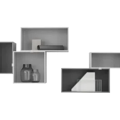 Mini Stacked Shelf L, Light Grey