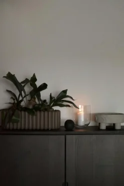 Mist Plant Pot Oval Small, Dust