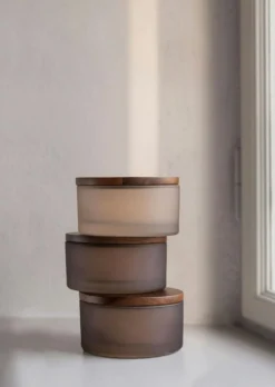 Modest Jar With Lid, Walnut