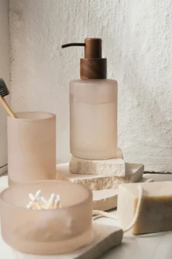 Modest Soap Dispenser, Walnut