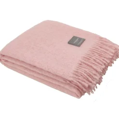 Mohair Blanket Rolled Fringe 130x170 cm, Olive Green