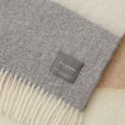 Mohair Blanket Rolled Fringe 130x170 cm, Olive Green