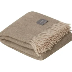 Mohair Blanket Rolled Fringe 130x170 cm, Olive Green