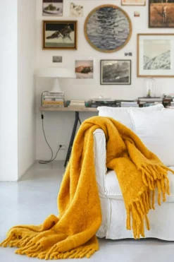 Mohair Blanket 130x170 cm, Moss