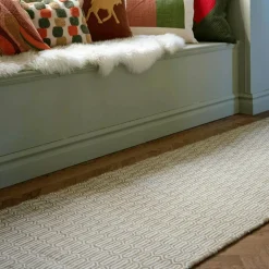 Mohini Wool Rug 80x250 cm, Beige