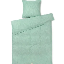 Monochrome Lines Duvet Cover Set 140x200 + 50x70 cm, Green