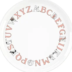 Moomin ABC Plate 20 cm, Salmon
