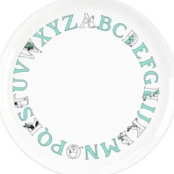 Moomin ABC Plate 20 cm, Salmon