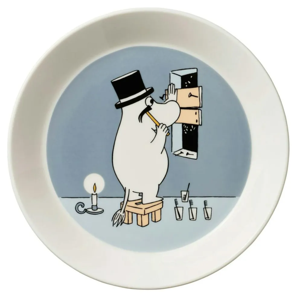 Moomin Bowl 19 cm, Moominpappa Grey