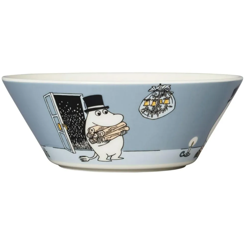 Moomin Bowl 15 cm, Moominpappa Grey