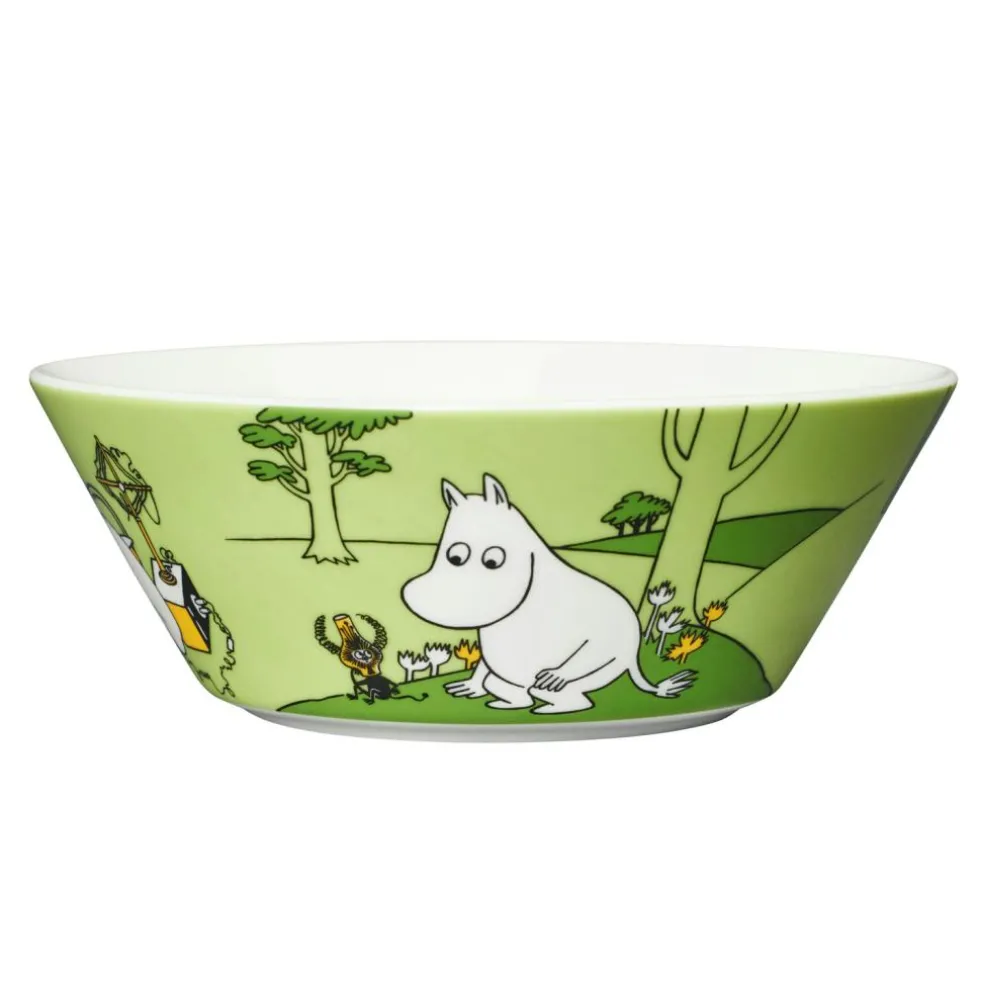 Moomin bowl 15 cm Moomintroll grass-green