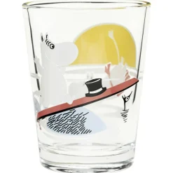 Moomin Drinking Glass 22 cl, Garden Party