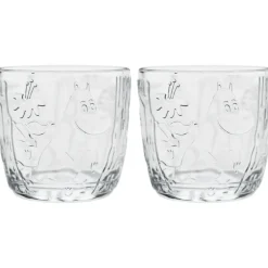 Moomin Drinking Glass 2-pack 28 cl, Pine Green