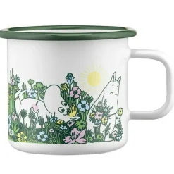Moomin In the garden Enamel Mug 37 cl