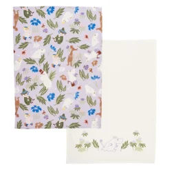 Moomin Kitchen Towel, Flower Garden 2-pack
