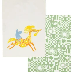 Moomin Kitchen Towel Party 2-pack, Yellow