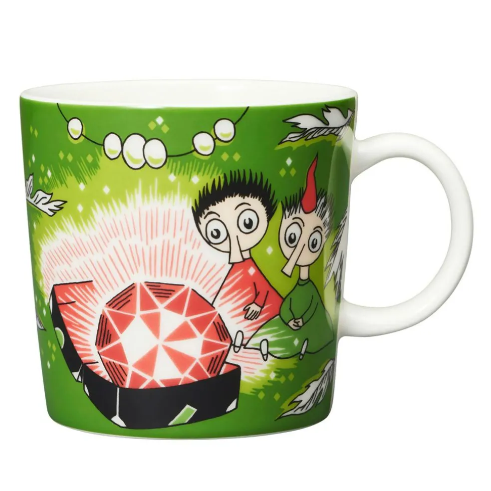 Moomin mug 30 cl Thingumy and Bob green