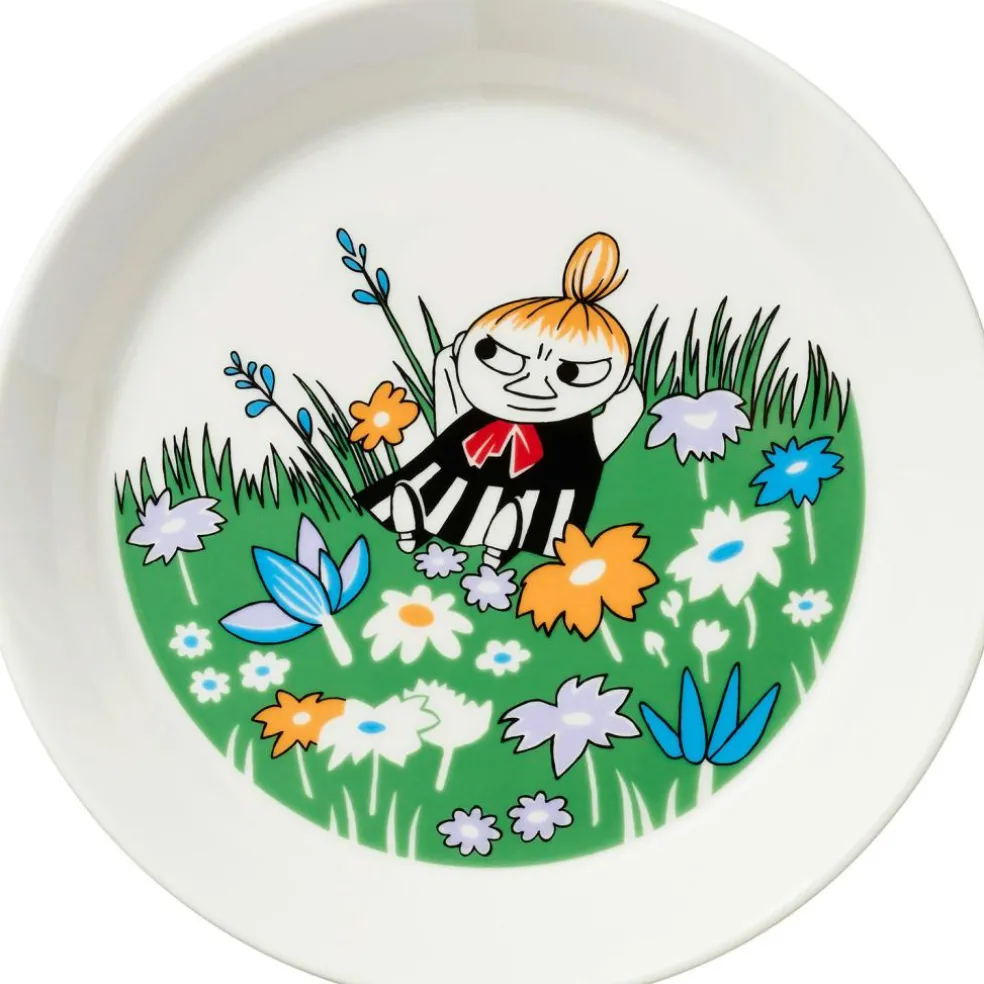 Moomin plate 19 cm Little My and meadow