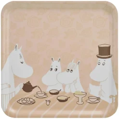 Moomin Tray 33x33 cm, Coffee Time