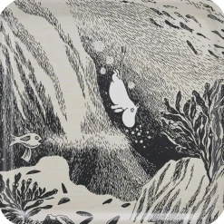 Moomin Tray 33x33 cm, Coffee Time