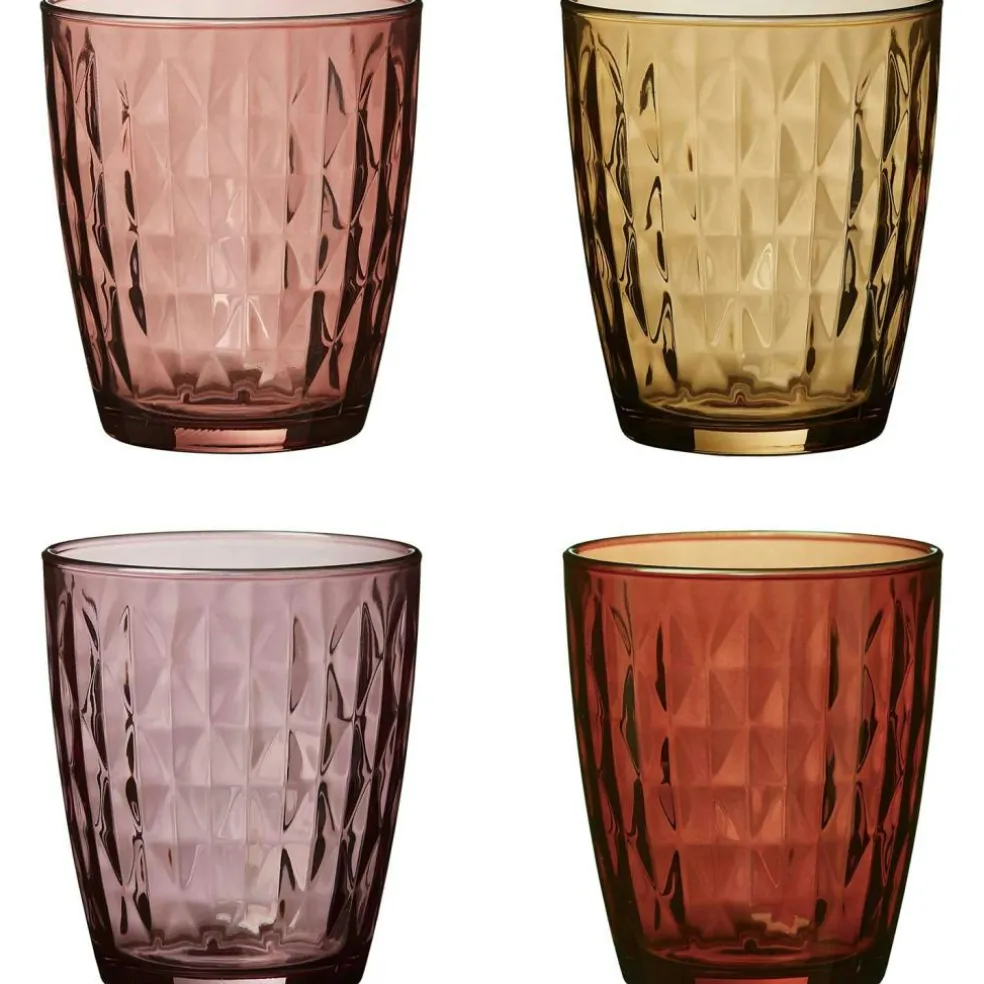 Mosaik Drinking Glass 4-pack 34 cl, Green Blue