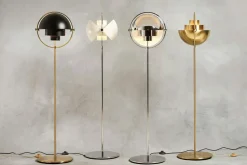 Multi-Lite Floor Lamp, Brass/Black