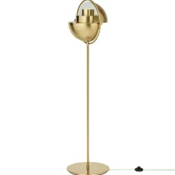Multi-Lite Floor Lamp, Brass/Black