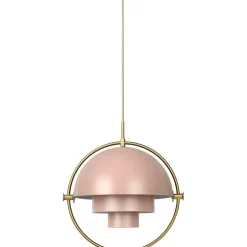 Multi-Lite Pendant 36 cm, Brass / Sea Grey Semi-matte