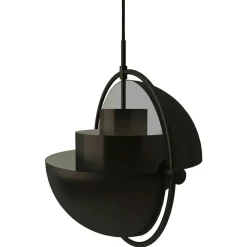 Multi-Lite Pendant 36 cm, Brass / Sea Grey Semi-matte