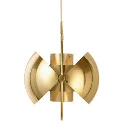 Multi-Lite Pendant 36 cm, Brass / Sea Grey Semi-matte