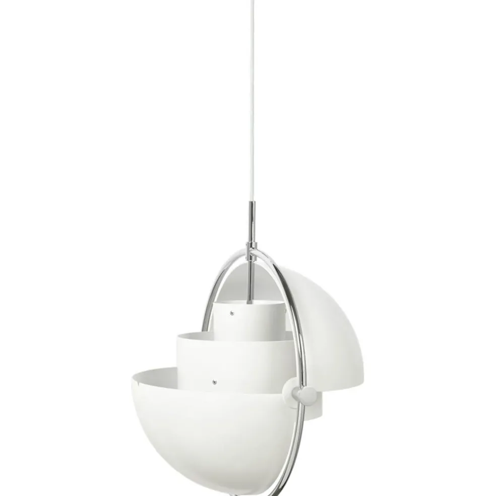 Multi-Lite Pendant 36 cm, Brass / Sea Grey Semi-matte
