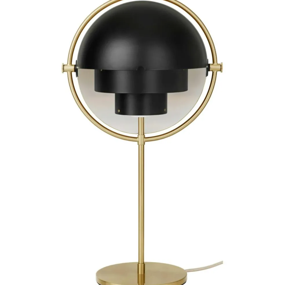 Multi-Lite Table Lamp, Chrome / White