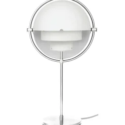 Multi-Lite Table Lamp, Chrome / White
