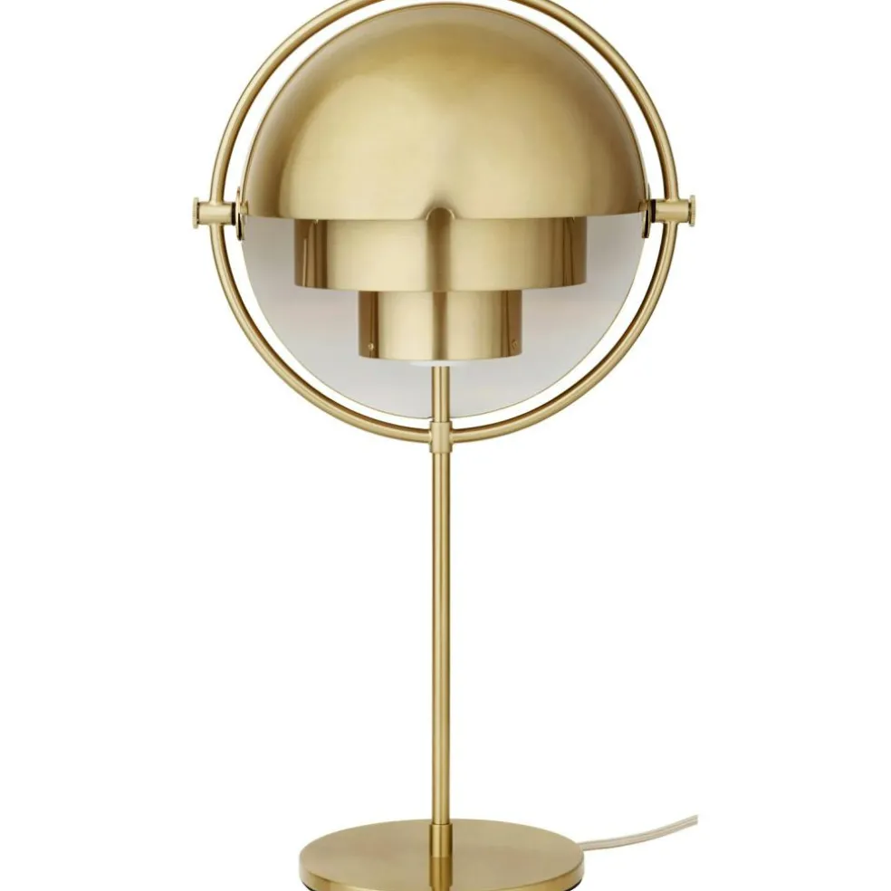 Multi-Lite Table Lamp, Chrome / White