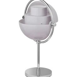 Multi-Lite Table Lamp Portable, Chrome / White Semi Matte