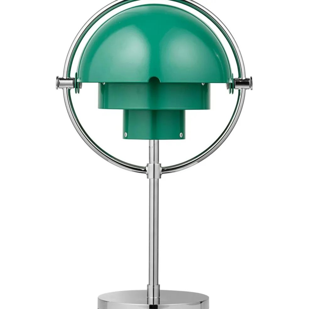 Multi-Lite Table Lamp Portable, Chrome / White Semi Matte
