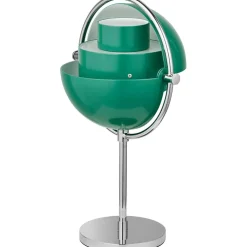 Multi-Lite Table Lamp Portable, Chrome / White Semi Matte