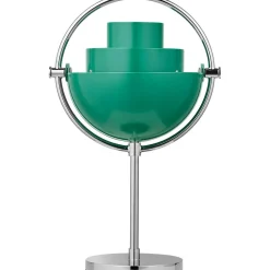 Multi-Lite Table Lamp Portable, Chrome / White Semi Matte