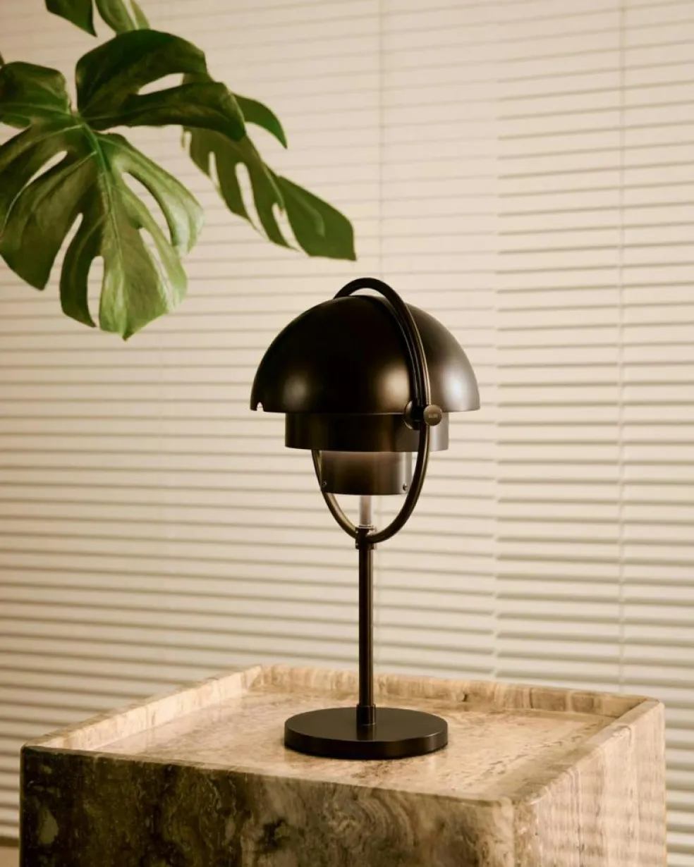 Multi-Lite Table Lamp Portable, Chrome / White Semi Matte