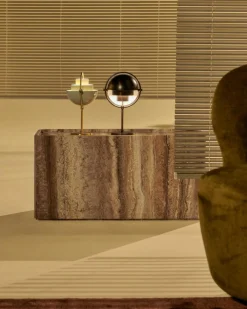 Multi-Lite Table Lamp Portable, Chrome / White Semi Matte