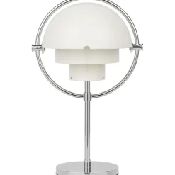 Multi-Lite Table Lamp Portable, Chrome / White Semi Matte