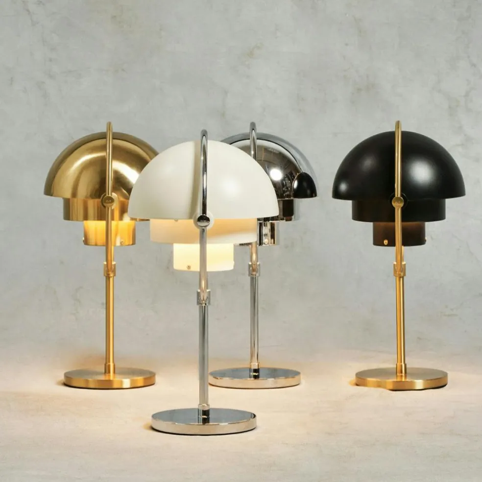 Multi-Lite Table Lamp Portable, Chrome / White Semi Matte