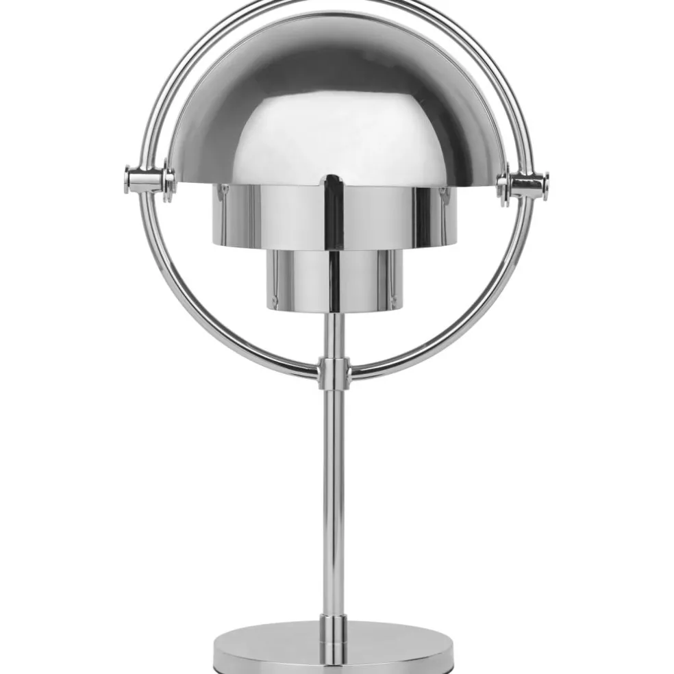 Multi-Lite Table Lamp Portable, Chrome / White Semi Matte