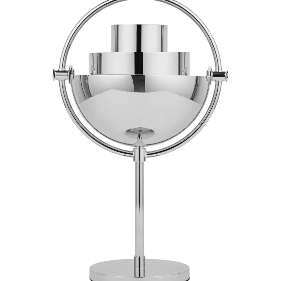 Multi-Lite Table Lamp Portable, Chrome / White Semi Matte