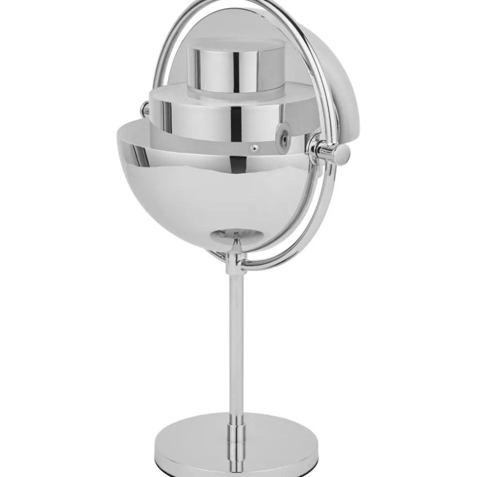 Multi-Lite Table Lamp Portable, Chrome / White Semi Matte
