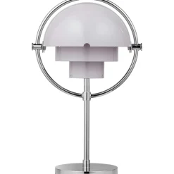 Multi-Lite Table Lamp Portable, Chrome / White Semi Matte