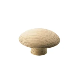 Mushroom Knob 50 mm, Oak